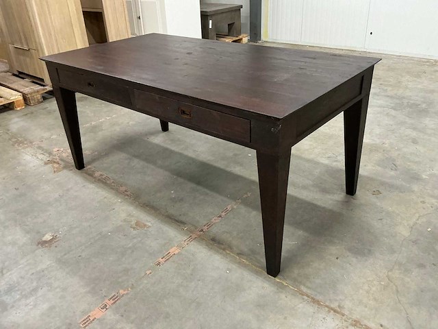 Coloniaal eettafel 90,5x170,5x78cm - afbeelding 1 van  1