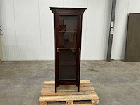 Coloniaal eiken vitrinekast 175x69,5x47,5cm - afbeelding 1 van  1