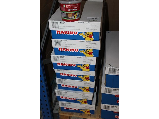 Color rado haribo in 7 overdozen met 6 emmers a650 g. tht 6-2026. - afbeelding 2 van  2
