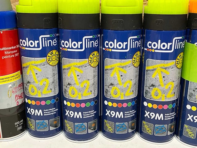 Colorline markeerspray 3 kleuren (6x) - afbeelding 3 van  4