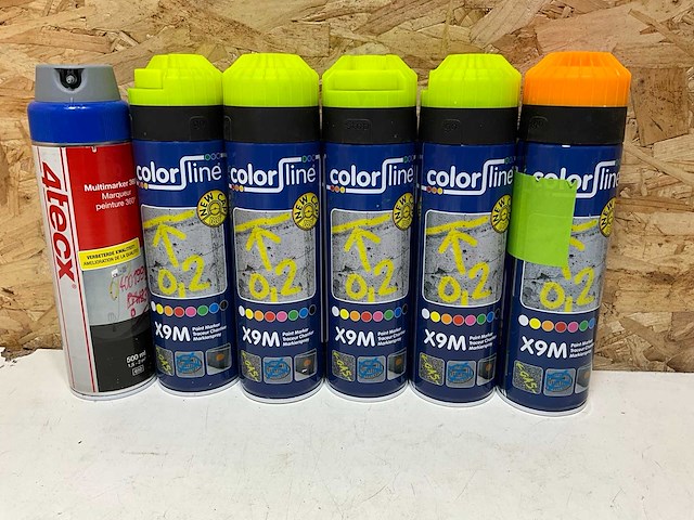 Colorline markeerspray 3 kleuren (6x) - afbeelding 1 van  4
