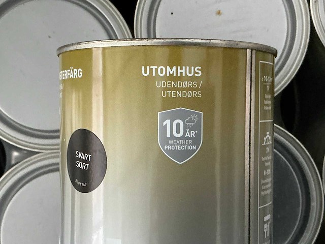 Col.r zwarte deur- en raam buitenverf 1l (66x) - afbeelding 4 van  5