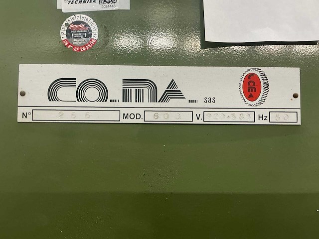 Coma 600 lintzaagmachine - afbeelding 6 van  9