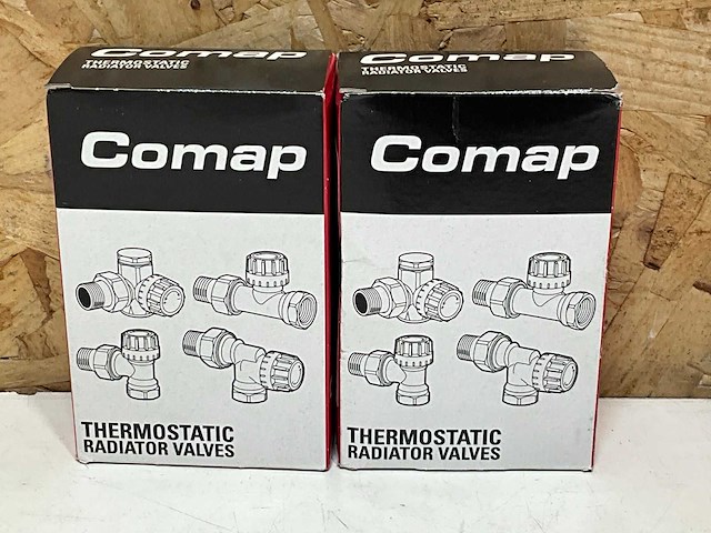 Comap thermotriaxe thermostaatkraan dubbel haaks verkeerd 3/8" m28 (2x) - afbeelding 3 van  3
