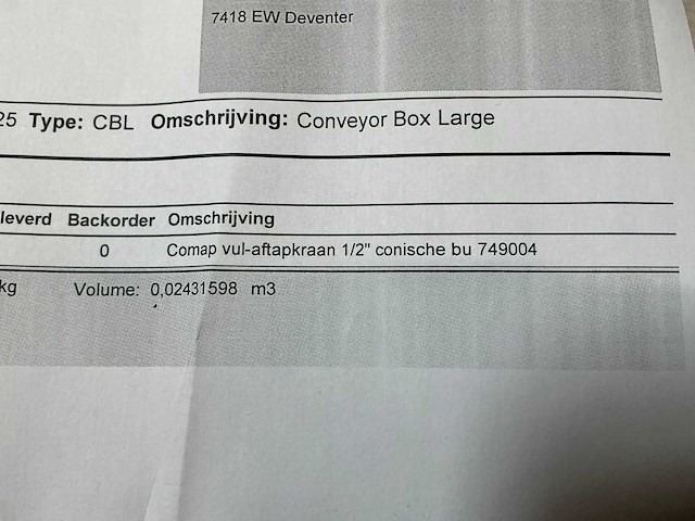 Comap vul-aftapkraan 1/2” conisch (75x) - afbeelding 3 van  3