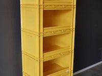 Combi-kavel: stapelbare kunststof euronorm (orderpick) bakken met een open voorzijde (kavelnr. 1309406 t/m 1309409) - afbeelding 1 van  6