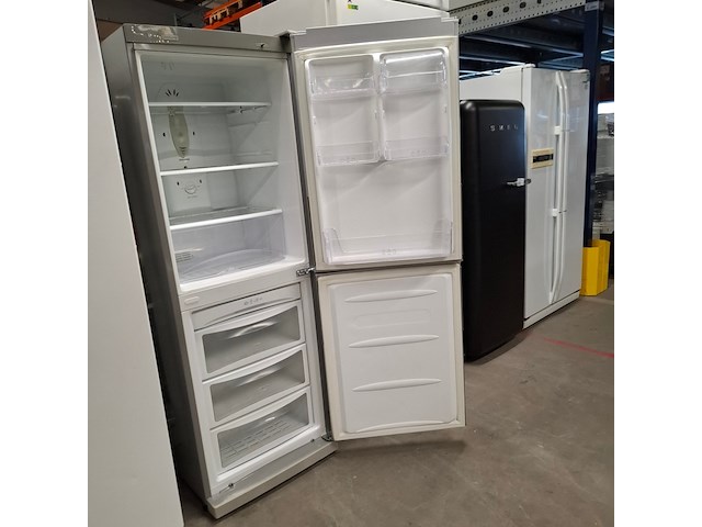 Combi koelkast a++, lg no frost, gcb359plqa, grijs / chroom - afbeelding 2 van  6