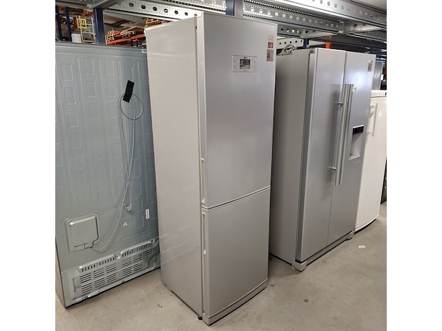 Combi koelkast, lg, gc-b399plqa | nofrost | a+++, grijs / chroom - afbeelding 1 van  8
