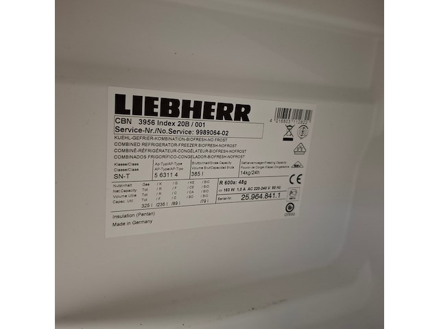 Combi koelkast no frost a+++, liebherr - afbeelding 2 van  10