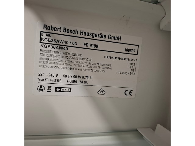 Combi koelkast no frost, bosch a+++, kge36aw40 - afbeelding 3 van  12