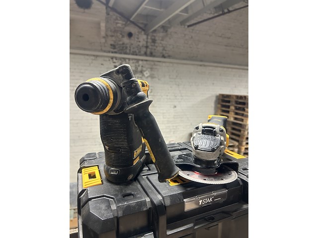 Combihamer, 1x haakse slijper, 1x koffer, dewalt, dch273, dcg405 - afbeelding 6 van  6
