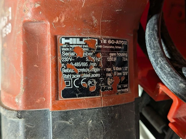 Combihamer, hilti, te 60-atc02 - afbeelding 3 van  4