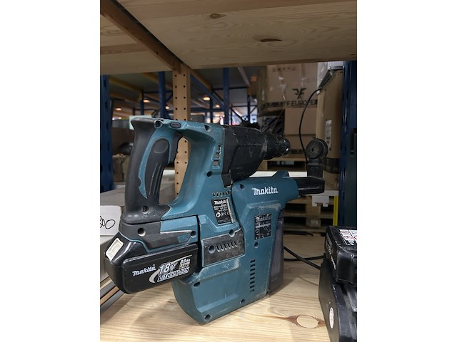 Combihamer in m-box met 2x accu en 1x lader makita, dhr242rfjv - afbeelding 2 van  6