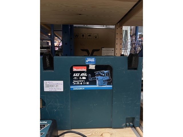 Combihamer in m-box met 2x accu en 1x lader makita, dhr242rfjv - afbeelding 3 van  6