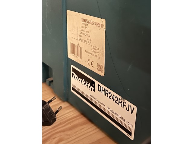 Combihamer in m-box met 2x accu en 1x lader makita, dhr242rfjv - afbeelding 6 van  6