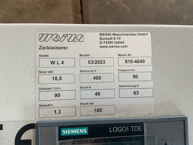 Combikavel (kavels 2/3/4) – complete molen- en shredderlijn (kahl + weima + transportlijn) - afbeelding 5 van  85