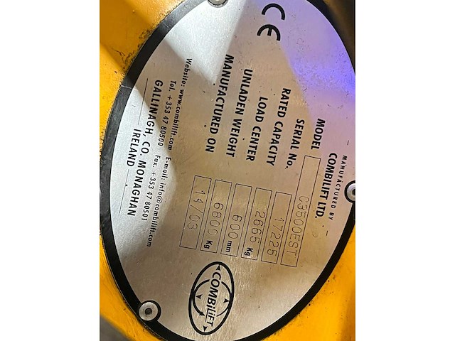 Combilift - 2013 - c3500est - 5.5m, free-lift, vorkversteller - 4-wegtruck - afbeelding 6 van  8