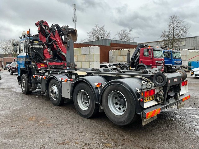 (combinatie) 1980 scania lbfs 141 s46 v8 vrachtwagen met laadkraan - afbeelding 7 van  44