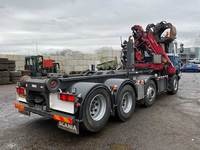 (combinatie) 1980 scania lbfs 141 s46 v8 vrachtwagen met laadkraan - afbeelding 18 van  44
