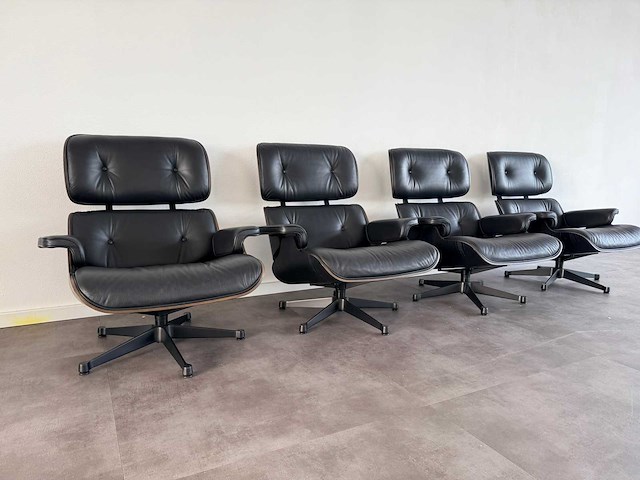 Combinatie van kavels 50 t/m 54 (4 vitra eames loungestoelen) - afbeelding 6 van  9