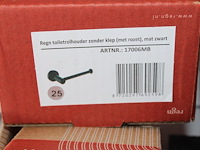 Combinatie van regn toiletborstel met houder, toiletrolhouder, toilet bedieningsplaat en ophanghaak. allen ... - afbeelding 3 van  3