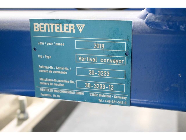 Combinatiekavel complete hegla / benteler glasbewerkingslijn met transportbanen en glaslaadsysteem, kavels 100-119 - afbeelding 117 van  221
