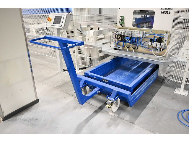 Combinatiekavel complete hegla / benteler glasbewerkingslijn met transportbanen en glaslaadsysteem, kavels 100-119 - afbeelding 218 van  221