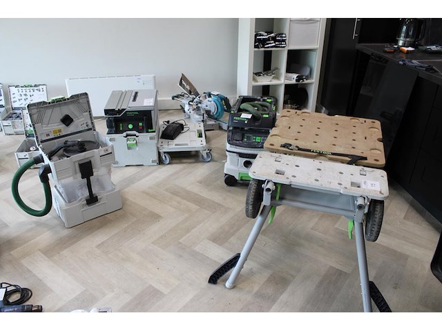 Combinatiekavel festool gereedschappen kavels b013 t/m b016. zaag-en werktafel met afzuiging. combinatiekavel - afbeelding 1 van  5