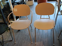 Combinatiekavel van 10 design stoelen tondina by favaretto/partners for infiniti w.v. 2 met armleuningen. k... combinatiekavel - afbeelding 1 van  3
