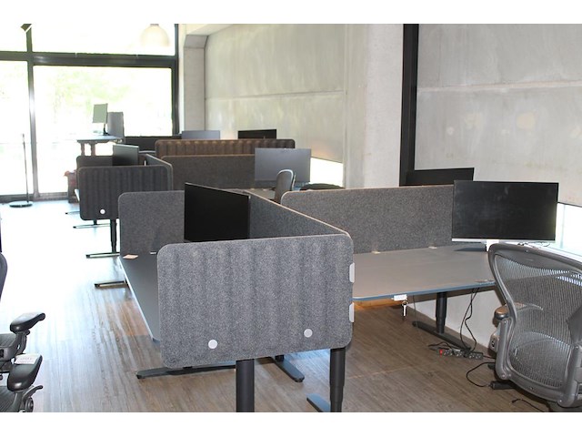 Combinatiekavel van 4 sets van 3 zit-statafels ikea met afmeting 160 x 80 x 126 cm (max hoogte) en afneemba... combinatiekavel - afbeelding 1 van  4