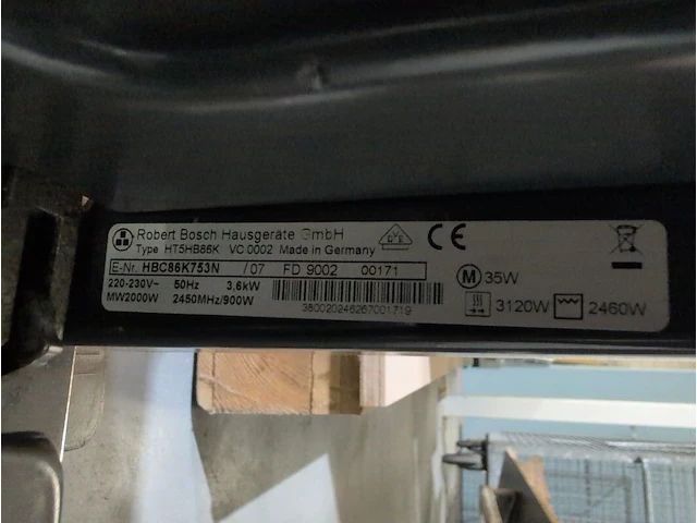 Combioven met inductiekookplaat bosch, hbc86k753n | pie645t14e - afbeelding 4 van  6