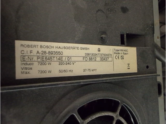Combioven met inductiekookplaat bosch, hbc86k753n | pie645t14e - afbeelding 6 van  6