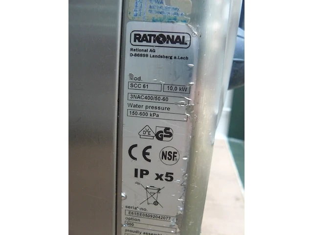 Combisteamer, rational, scc101, grijs / chroom, 2004 - afbeelding 4 van  4