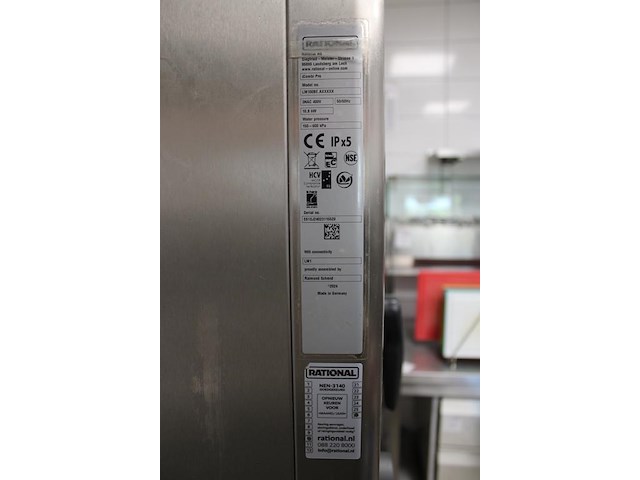 Combisteamer rational type icombi pro, model lm100b, serienummer e61sj24023115529 voorzien van wifi en geke... - afbeelding 6 van  7