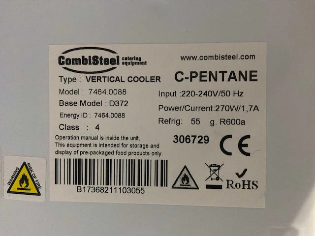 Combisteel d732 glasdeurkoeling - afbeelding 7 van  7