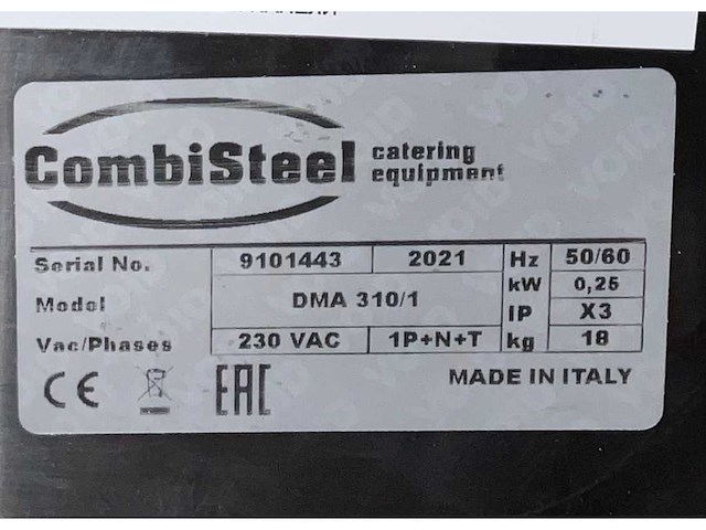 Combisteel dilaminatrice dma 3a0/1 pizza deeg uitrol apparaat - afbeelding 5 van  5