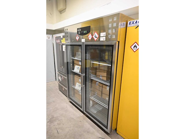 Combisteel dubbeldeurs rvs koelkast - afbeelding 2 van  6