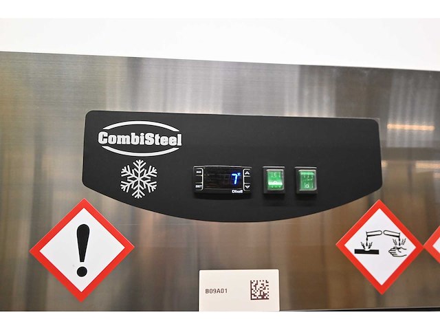 Combisteel dubbeldeurs rvs koelkast - afbeelding 3 van  6
