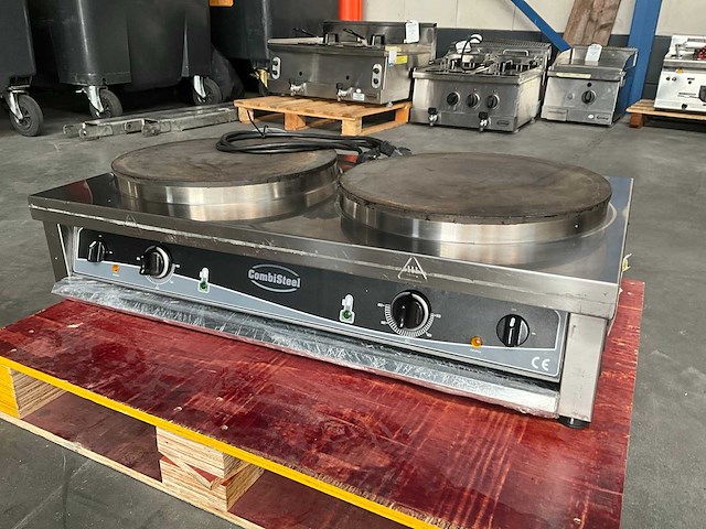 Combisteel elektrische crêpemaker (dubbel) - afbeelding 1 van  8