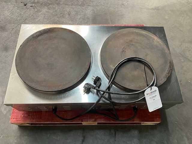Combisteel elektrische crêpemaker (dubbel) - afbeelding 6 van  8