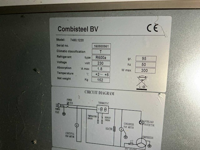Combisteel r600a koelwerkbank - afbeelding 5 van  5