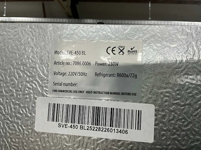 Combisteel sve-450 bl glasdeur koelkast - afbeelding 8 van  8