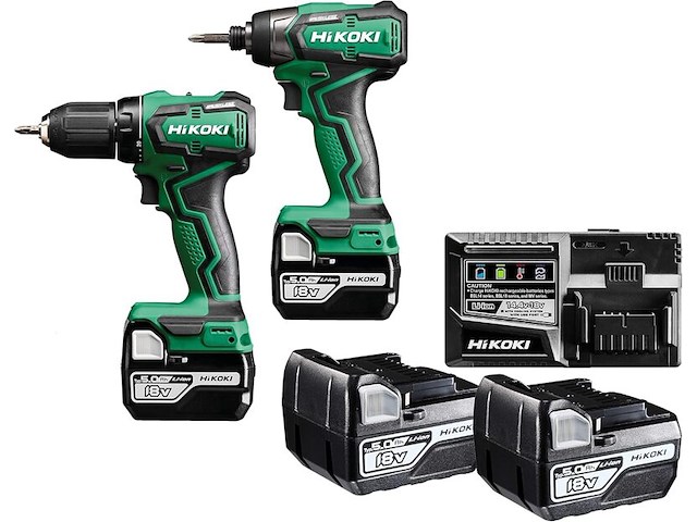 Combo set hikoki, kc 18dd - afbeelding 1 van  5