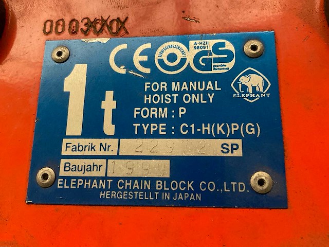 Come-up cwh-150s elektrische staalkabel takel - afbeelding 5 van  5
