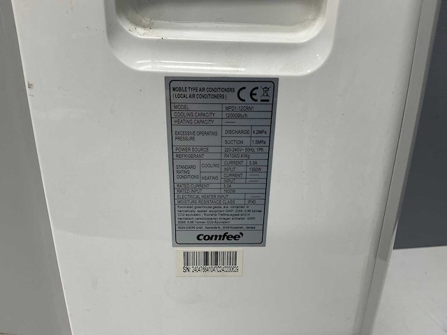 Comfee - mpd1-12crn1 - mobiele airco - afbeelding 2 van  10