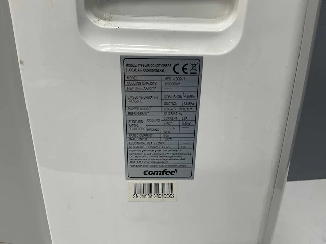 Comfee - mpd1-12crn1 - mobiele airco - afbeelding 2 van  10
