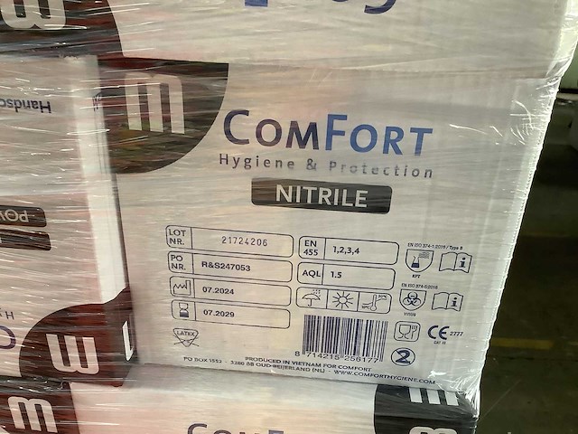 Comfort - hygiëne & protection - zwarte handschoenen maat m - disposables (20x) - afbeelding 3 van  4