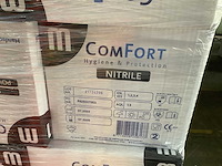 Comfort - hygiëne & protection - zwarte handschoenen maat m - disposables (20x) - afbeelding 3 van  4