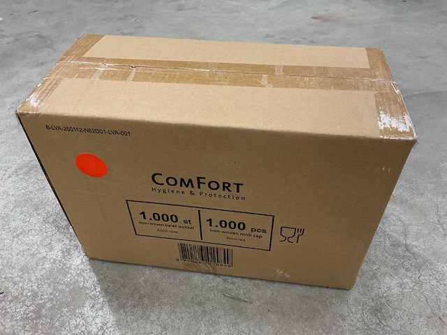 Comfort - non-woven wokkel - 52cm - doos á 1000 stuks haarnetjes (2x) - afbeelding 2 van  2
