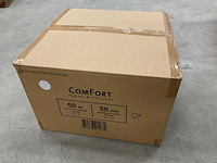 Comfort xxxl non-woven doos á 50 stuks coveralls met cap - afbeelding 2 van  3